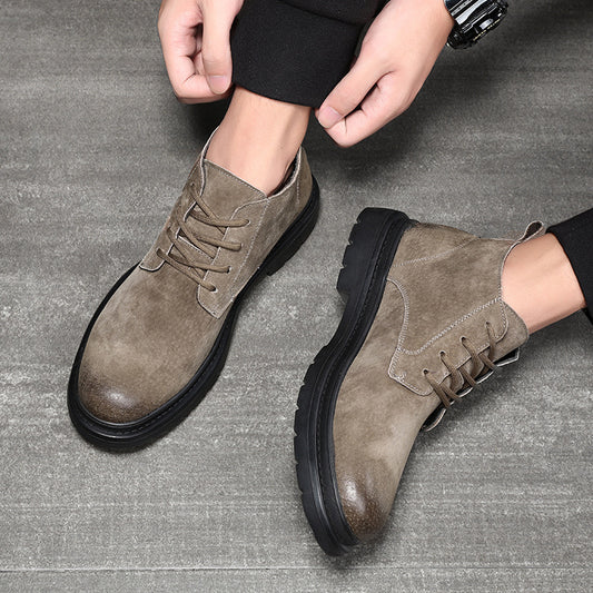 Men's British Style Trendy Middle Top With Boots