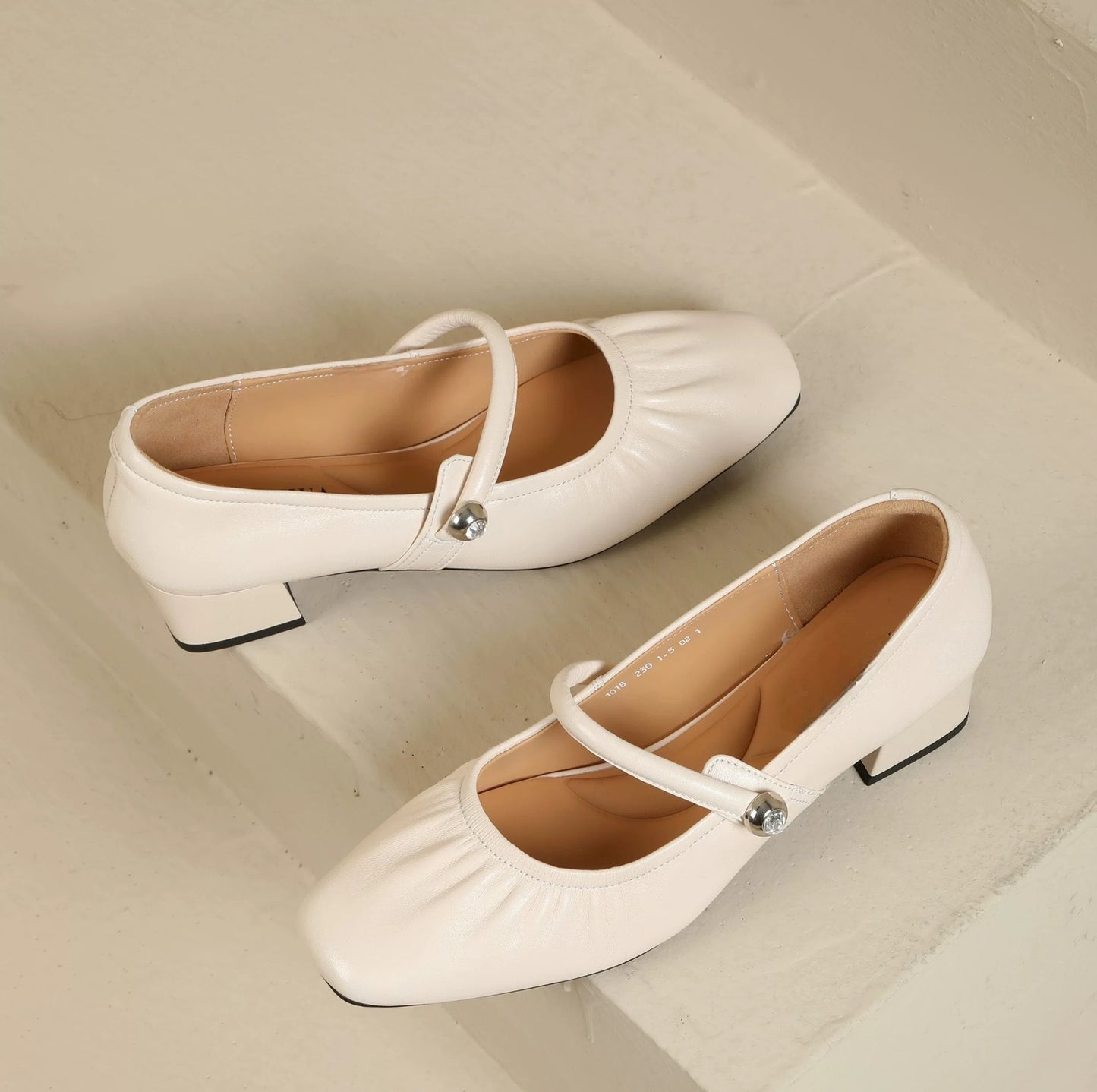 Women's Black Rice Flat Bottom Career Interview Women's Shoes