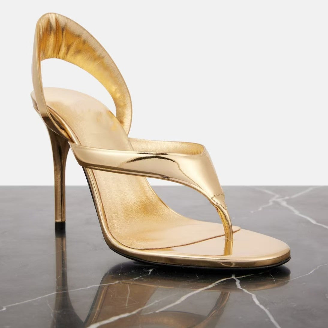 Women's Beautiful Stiletto Round Toe Summer Outdoor High Heeled Sandals
