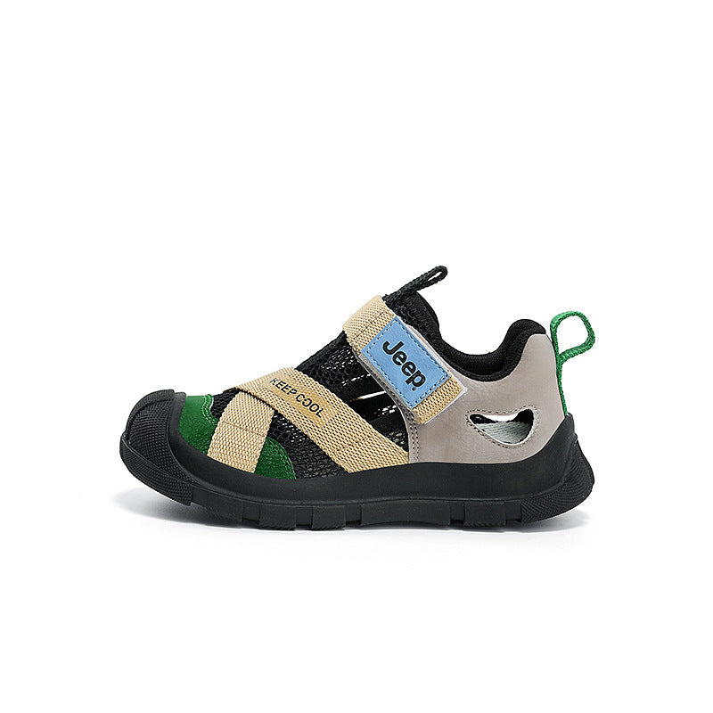 Children's Medium Large Closed Toe Hollow Breathable Kid's Sandals