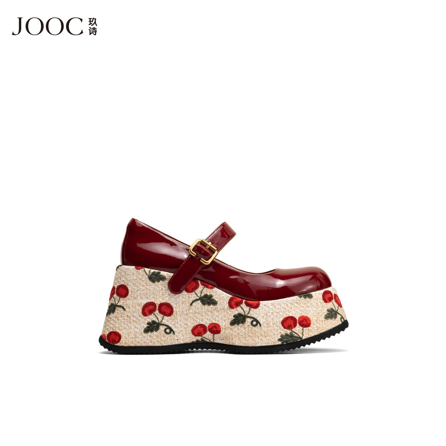 Spring Feeling Increased Embroidery Stitching With Shallow Mouth Female Mary Loafers