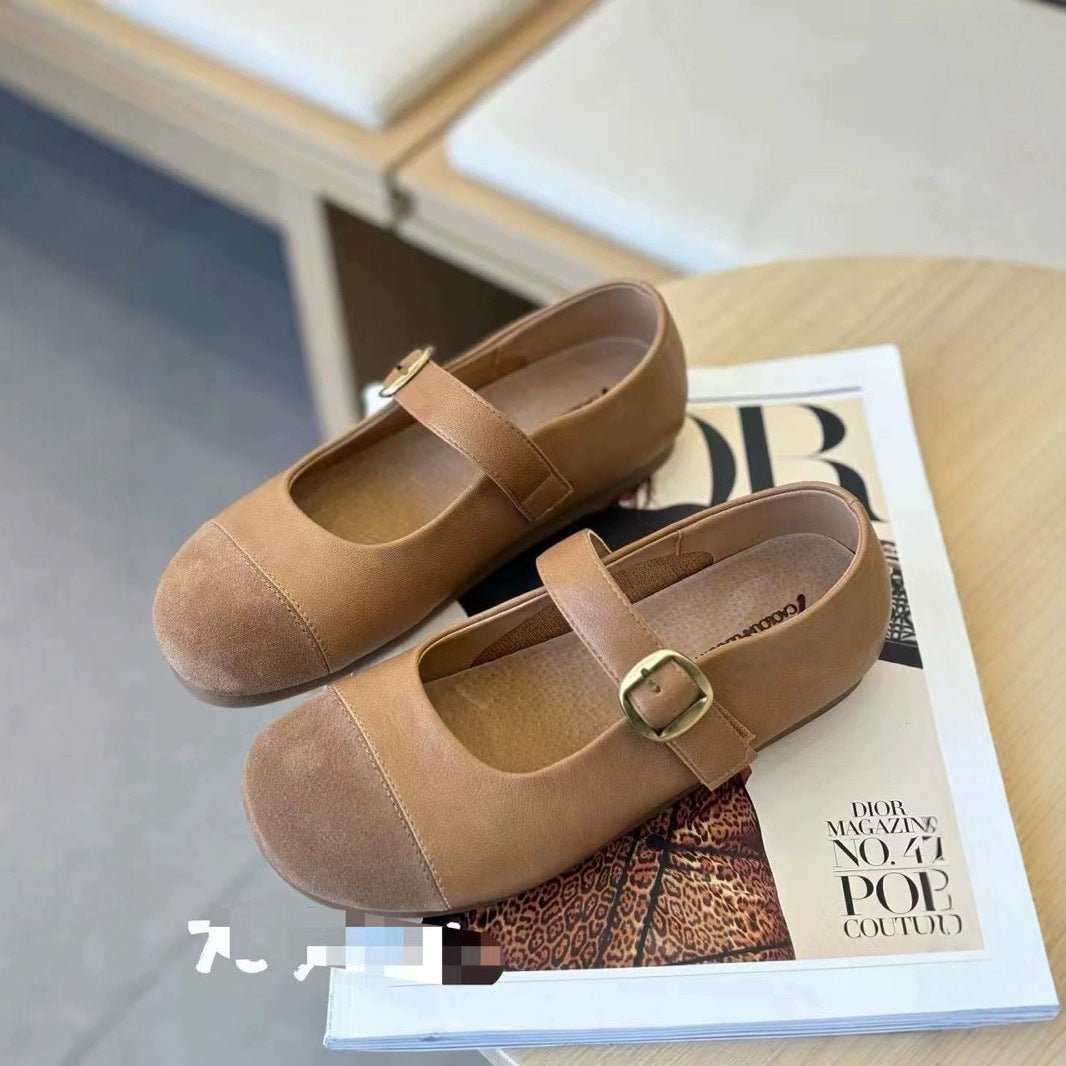 Women's Summer Round Toe Strap Retro Easy Women's Fashion Shoes