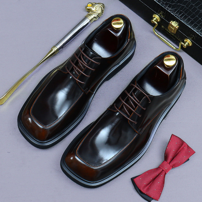 Men's Wear Business Genuine England Style Wedding Leather Shoes