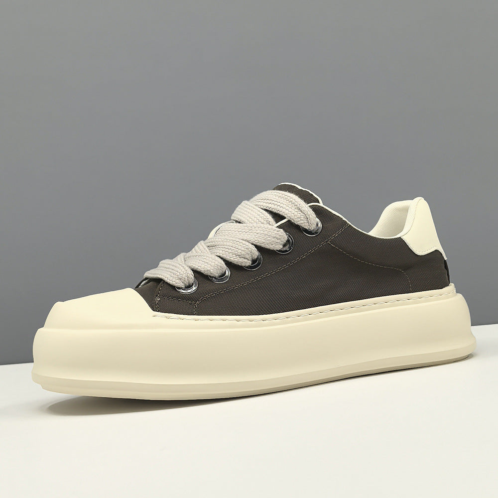 Men's Board Fashion Breathable Cloth Thick Bottom Sneakers