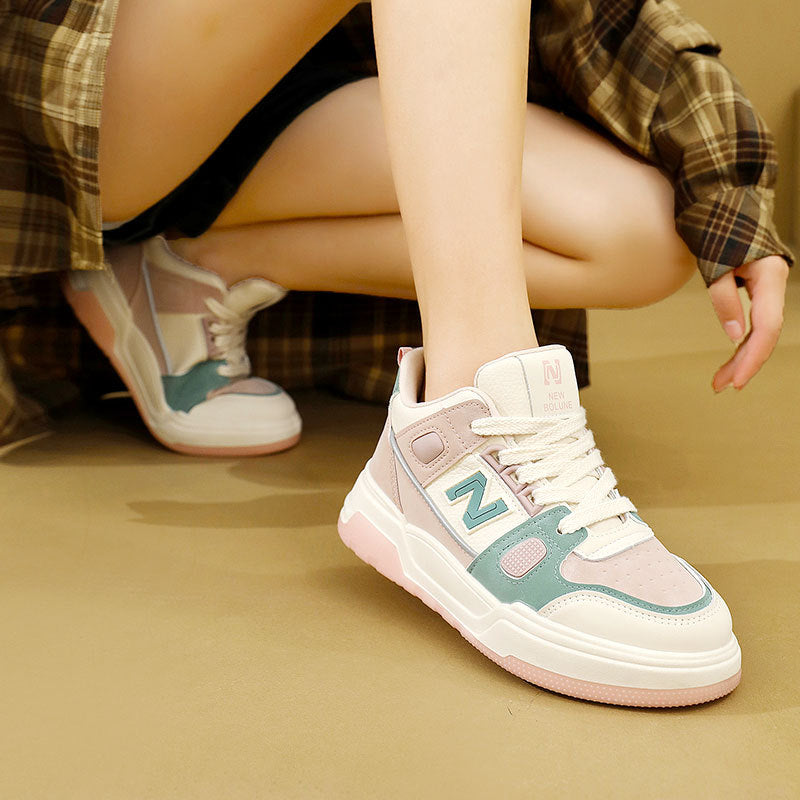 Women's Price Control Color Matching Breathable Thick Casual Shoes