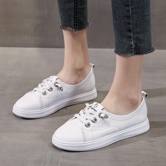 Women's First Layer Cowhide Easy Wear Summer Genuine Casual Shoes