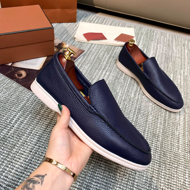 Men's Authentic Slip-on British Comfortable Flat Lovers Original Loafers/doug Shoes