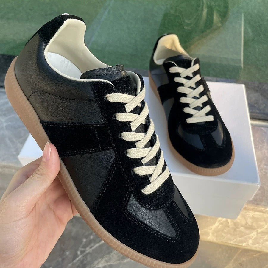 Women's Classic German Training Couple White Sneakers