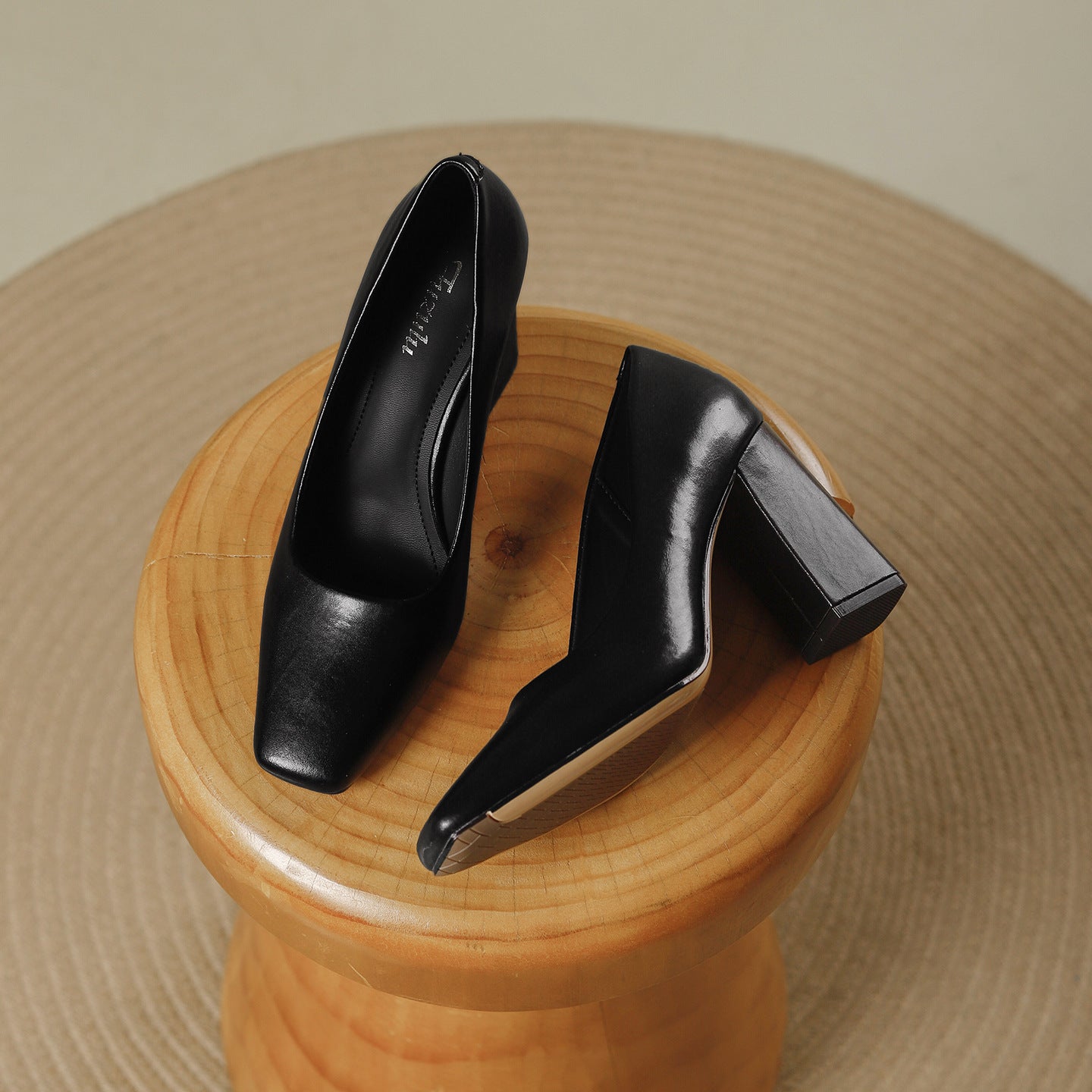 Women's Style Square Toe Professional High Not Tired Feet Commute Minimalist Women's Fashion Shoes