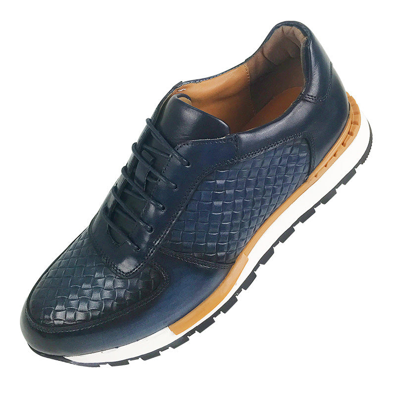 Men's First Layer Cowhide Business British Style Men's Casual Leather Shoes