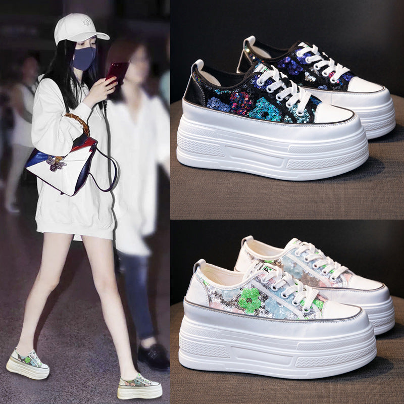 Women's Elevated Platform Small Single-layer Fashion Wedge Men's Shoes
