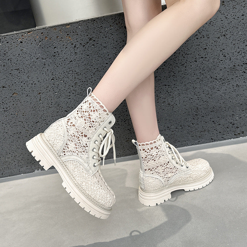 Women's Woven Martin Summer Mesh Surface Hollowed Breathable Sandals