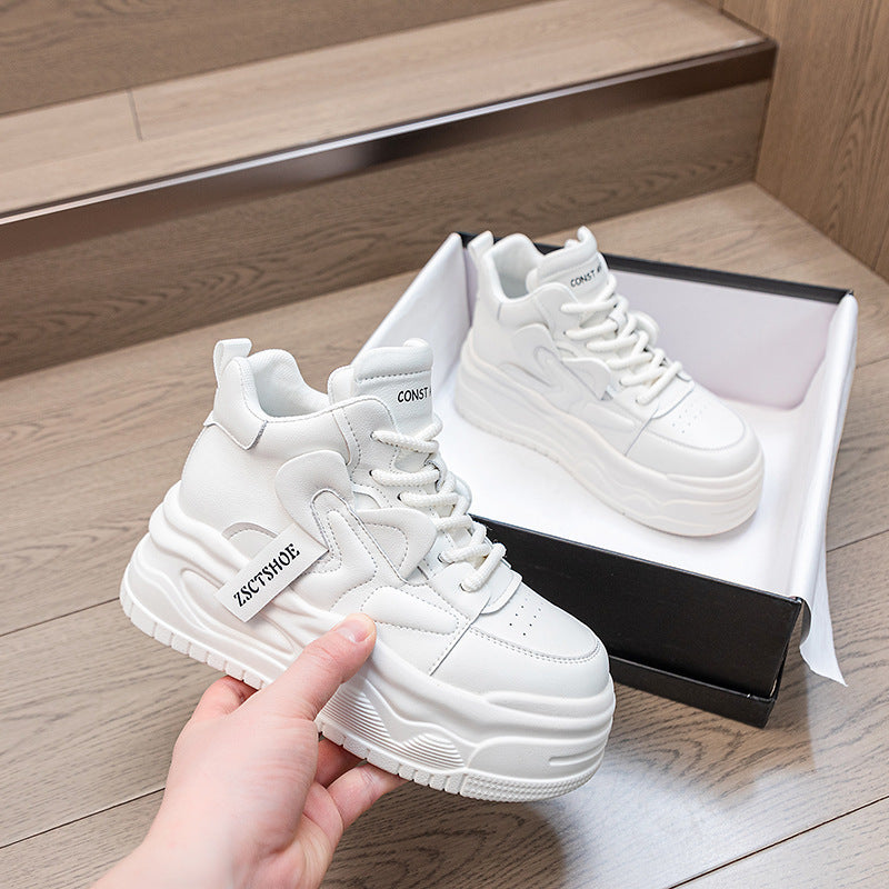 Super Popular Spring Platform Cowhide Easy Wear Women's Casual Shoes