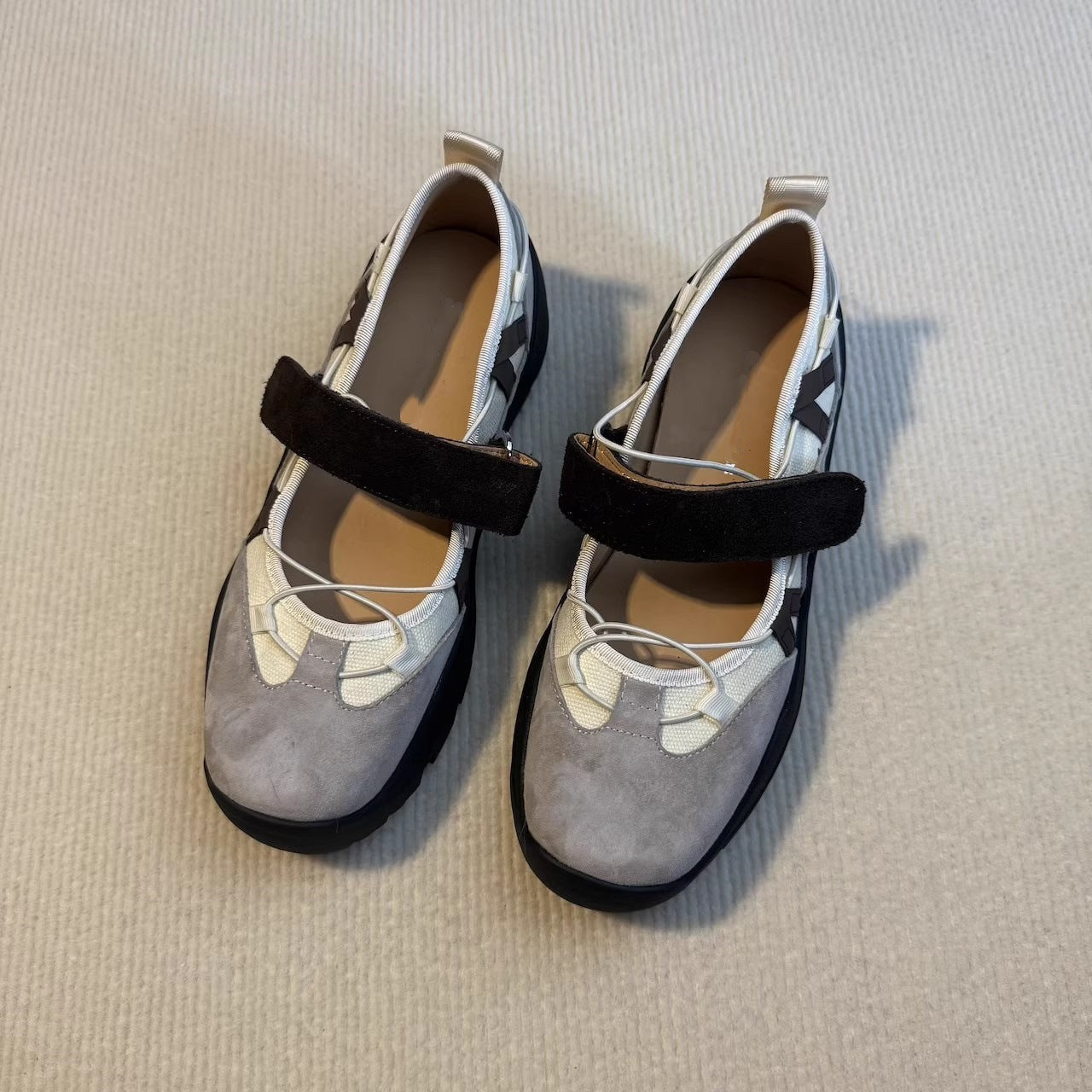 Women's Niche Design Mechanical Style Sports Ballet Thick Bottom Shallow Mouth Women's Fashion Shoes