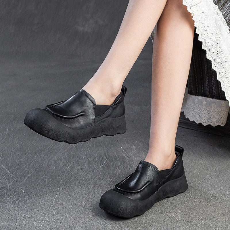 Women's Shu Thick Bottom Ugly Cute Big Head Pumps Women's Shoes