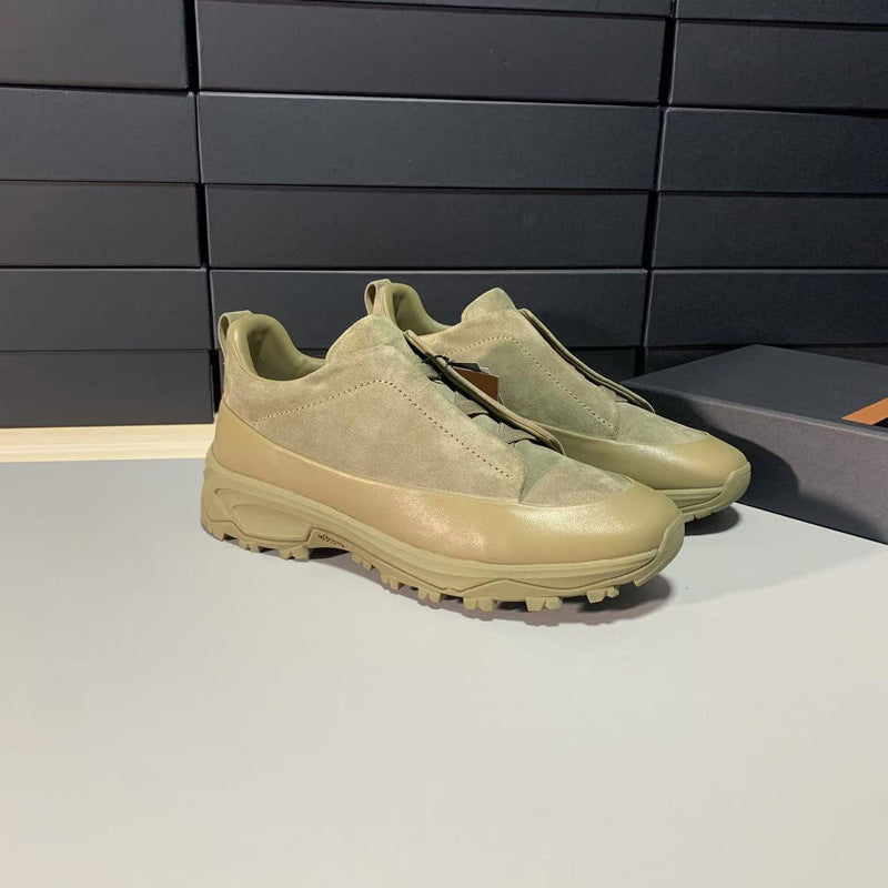 Men's Z Elastic Band Thick Bottom Business Casual Shoes