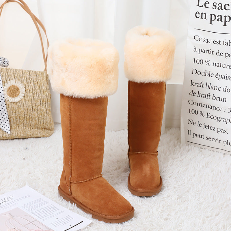 Pretty Women's New Fur Integrated Winter Boots