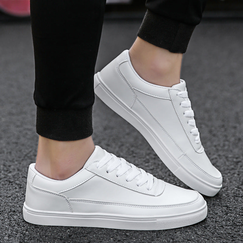 Men's White Korean Style Trendy Wild Youth Leisure Sneakers