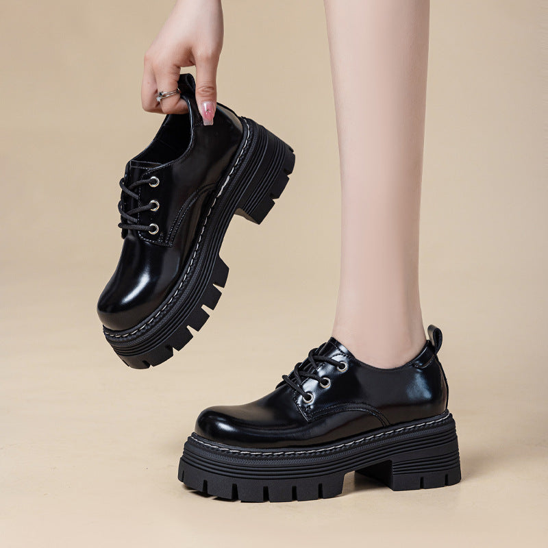 Versatile Unique Platform British Style Martin Loafers