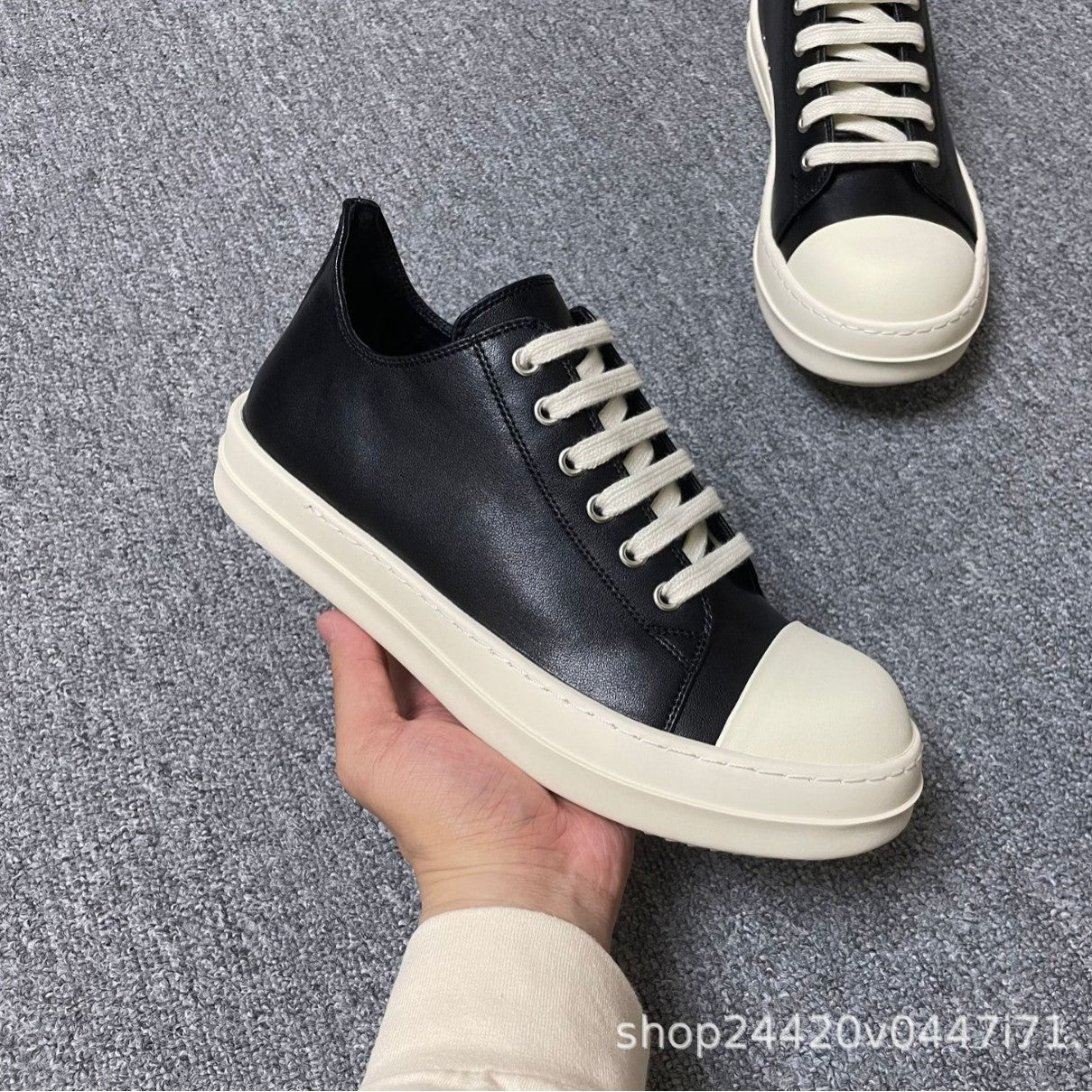 Women's & Men's Height Increasing Flat Black Board American Men's Casual Shoes