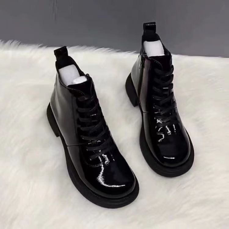 Women's & Men's Mango British Martin Fashion Short For Women's Leather Boots