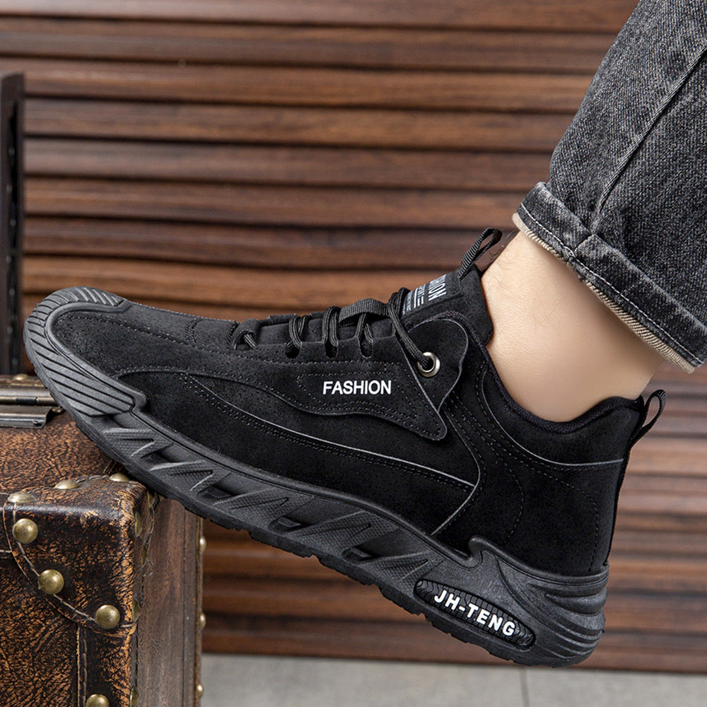 Men's Autumn Waterproof Sports Platform Construction Site Casual Shoes