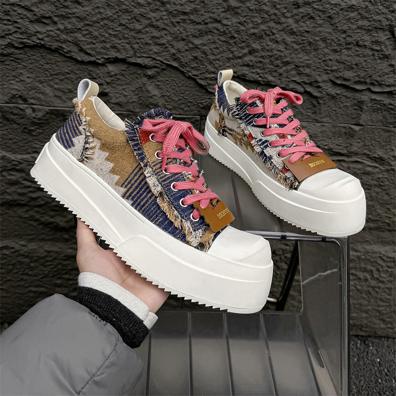 Retro Vintage Fashionable Spring Couple Bottom Sneakers