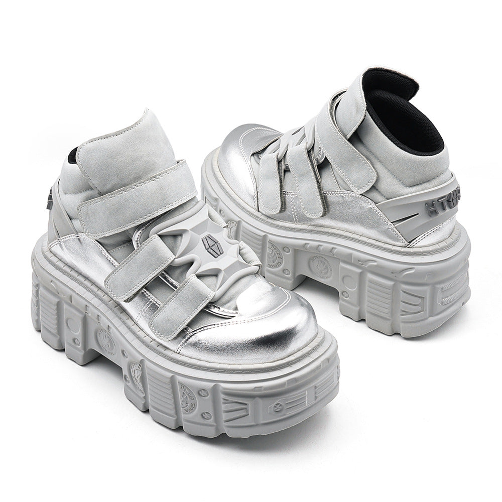 Women's & Men's Platform Punk Dad Height Increasing Muffin Tank Men's Shoes