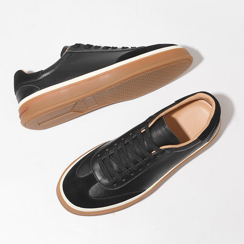 Men's German Training White Handmade Leisure Genuine Men's Shoes