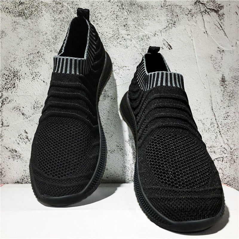 Men's Mesh Breathable Flying Woven Sock Surface Casual Shoes