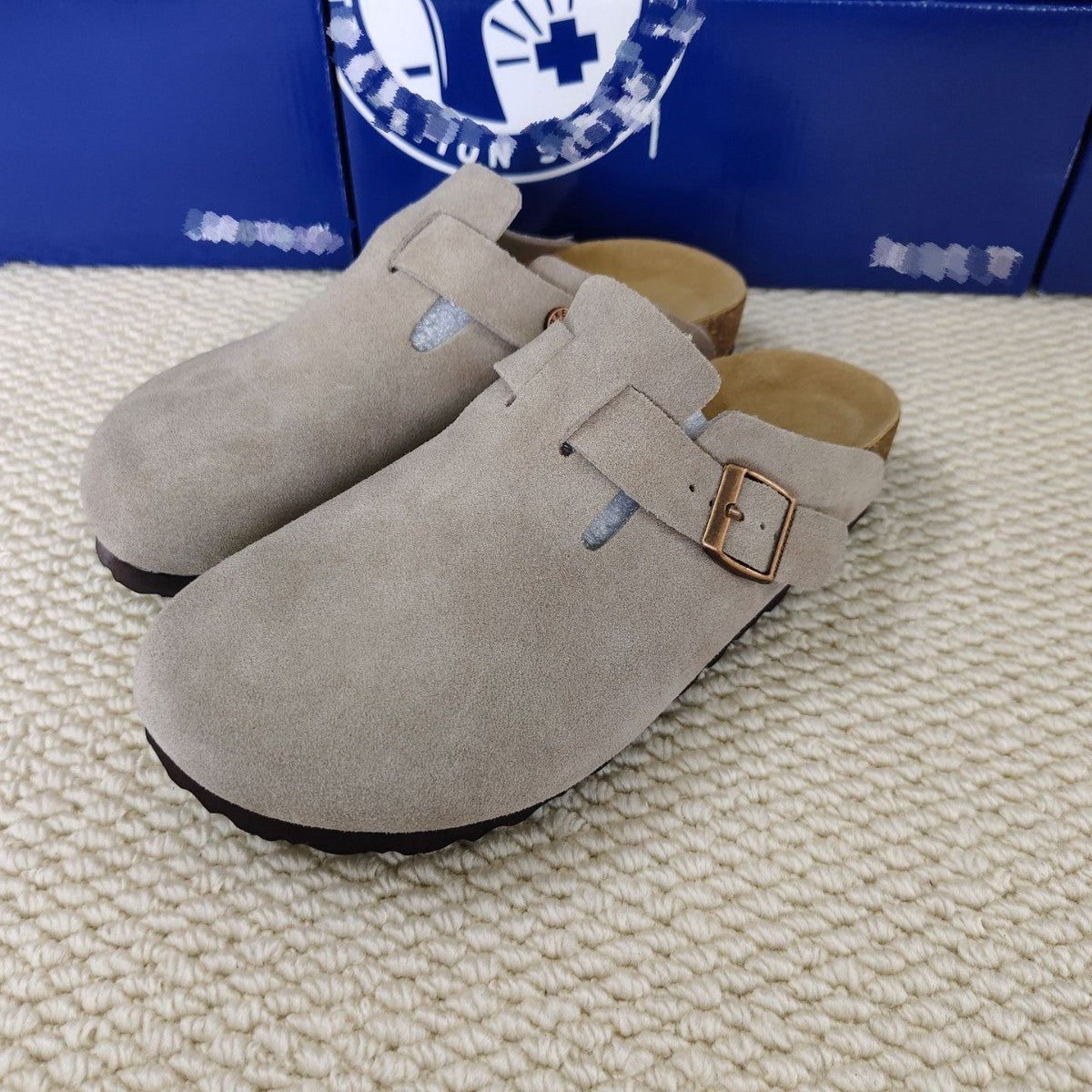 Women's & Men's Authentic Toe Box Thick Bottom Mulberry Cork Pure Thick-soles Slippers