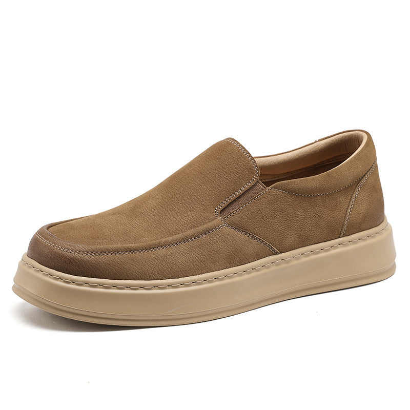 Men's Spring Genuine Slip-on Lofter Outdoor Clothes Loafers/doug Shoes