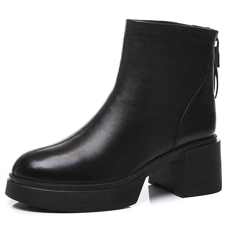 Women's Sheepskin Winter Martin Ankle Authentic British Style Mid Boots
