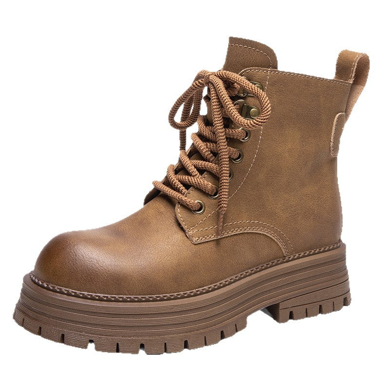 Women's Height Increasing Real With Fleece Lining Boots