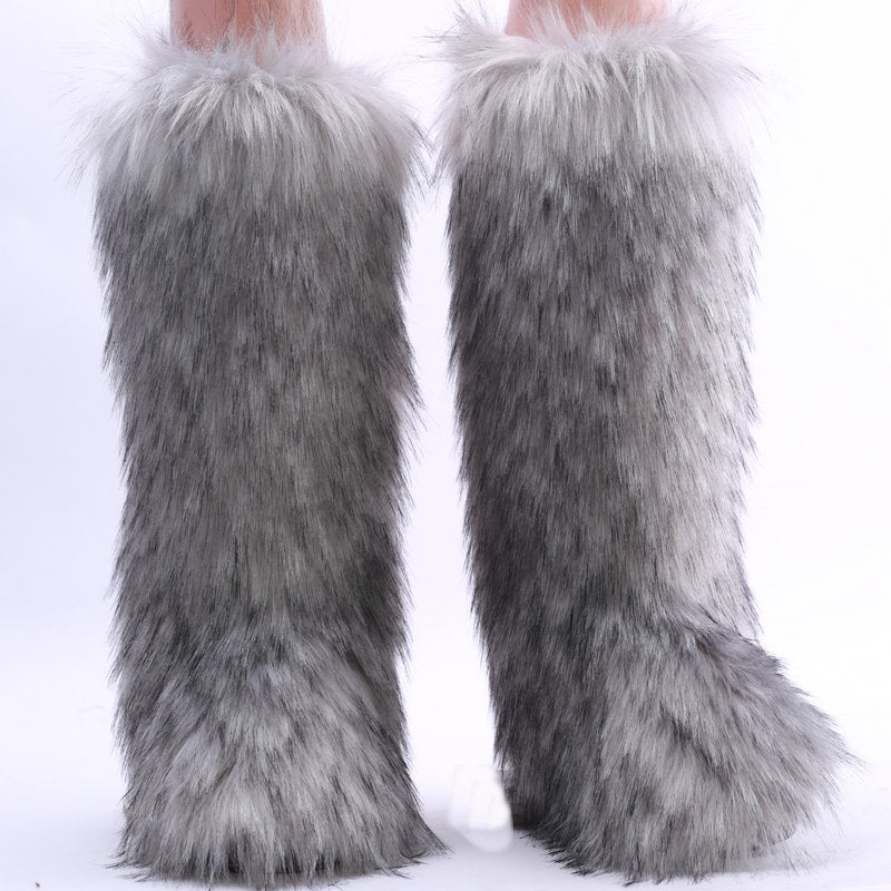 Over The Knee Female Fleece-lined Martin Snow Boots