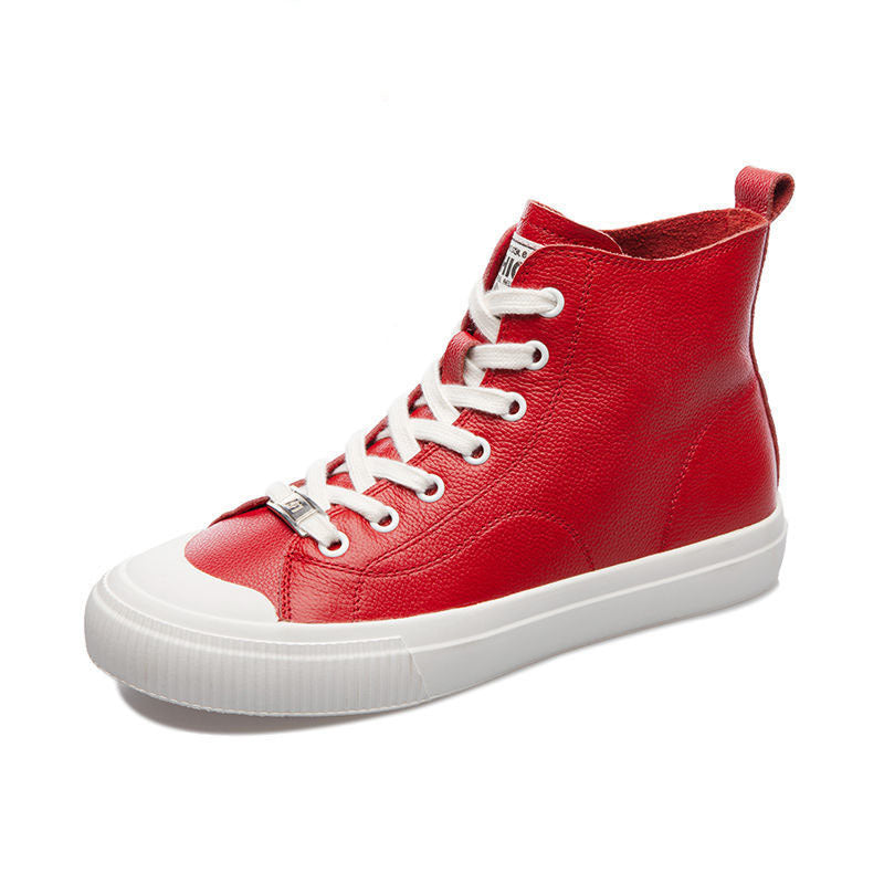 High Top White Female Soft Bottom Skateboard Women's Board Shoes