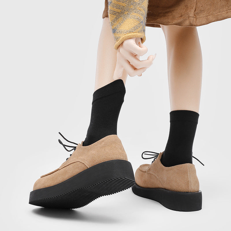 Men's Commuter Height Increased Lovers British Style Men's Business Leather Shoes