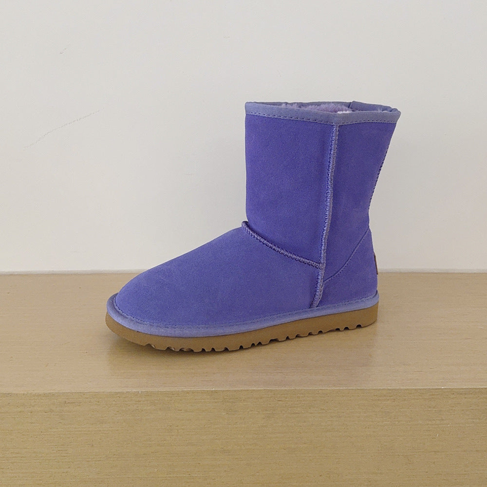 Women's Plus Size Classic Length High Top Genuine Veet For Warmth Women's Snow Boots