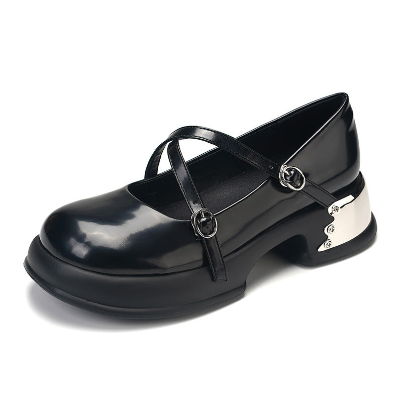 Women's Thick Bottom Mary Jane Uniform College Women's Shoes