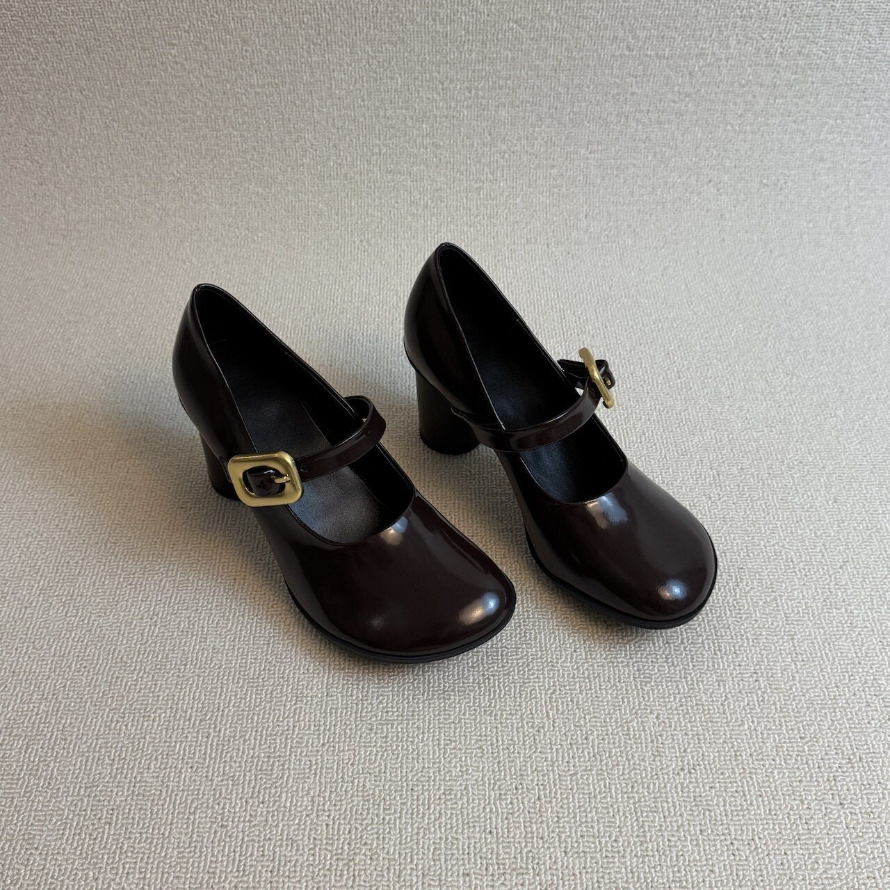 Women's Retro Round Toe Shallow Mouth Mary Women's Fashion Shoes