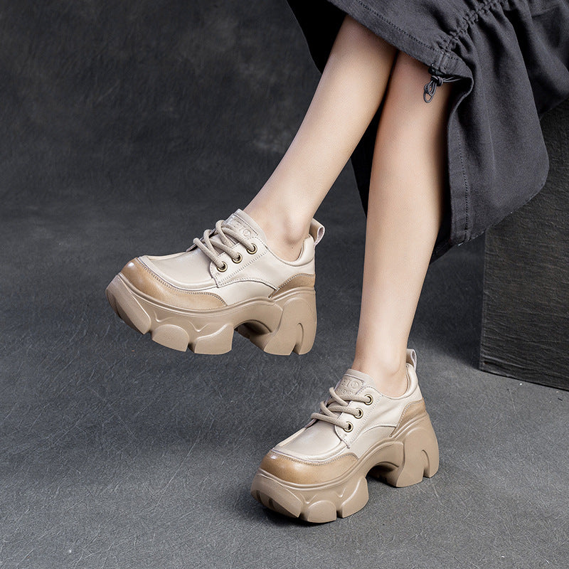 Women's Simple Fashion Platform Versatile Single-layer Comfortable Height Women's Casual Shoes