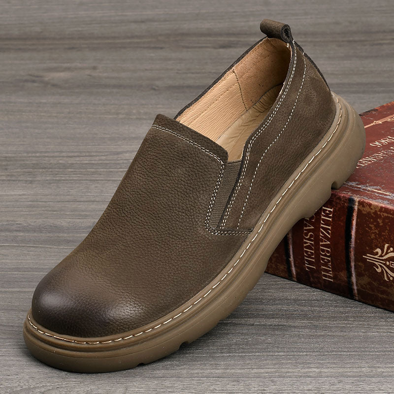 Men's Cowhide Slip-on Summer Daily Commuting Easy Men's Shoes
