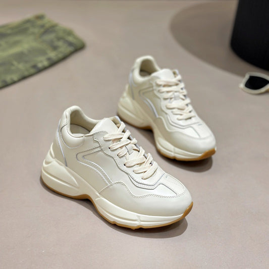 Women's Tired Feet Height Increasing Insole Dad Lightweight Platform Women's Sports Shoes