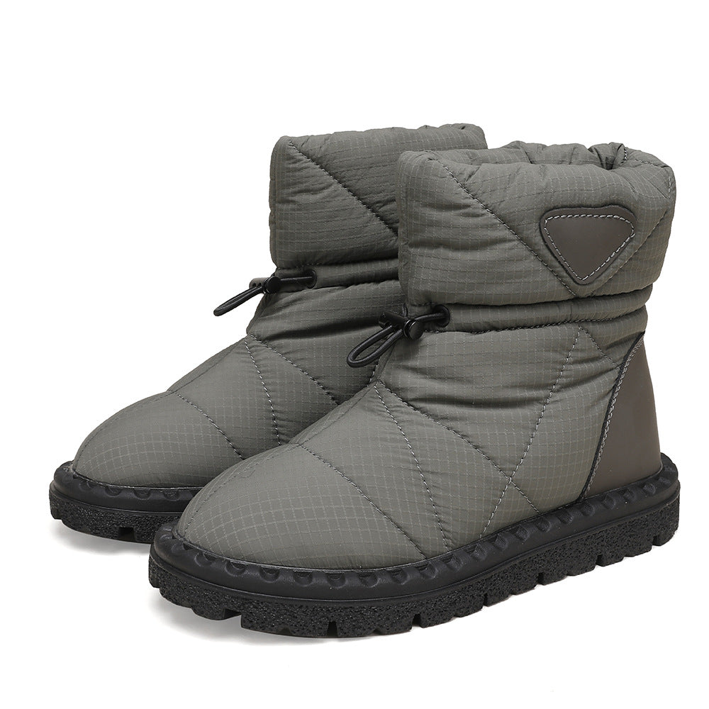Office Version Russian Advanced Matte Dark Green Fashionable Snow Boots