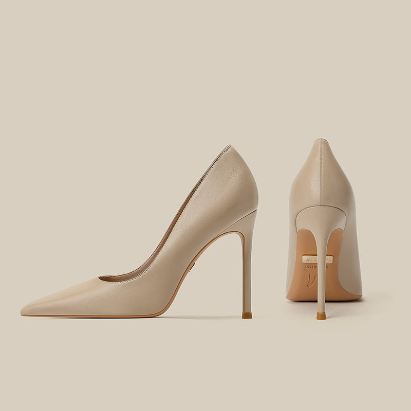 Women's Soft High Stiletto Pointed Toe Nude Women's Fashion Shoes