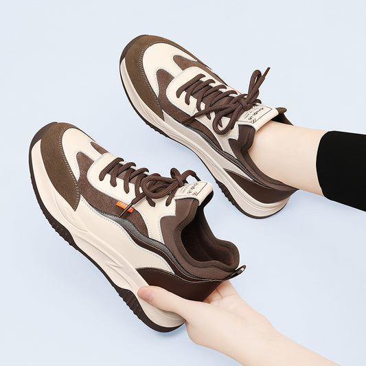 Women's Pretty Fleece-lined Fashionable Platform Running Sneakers