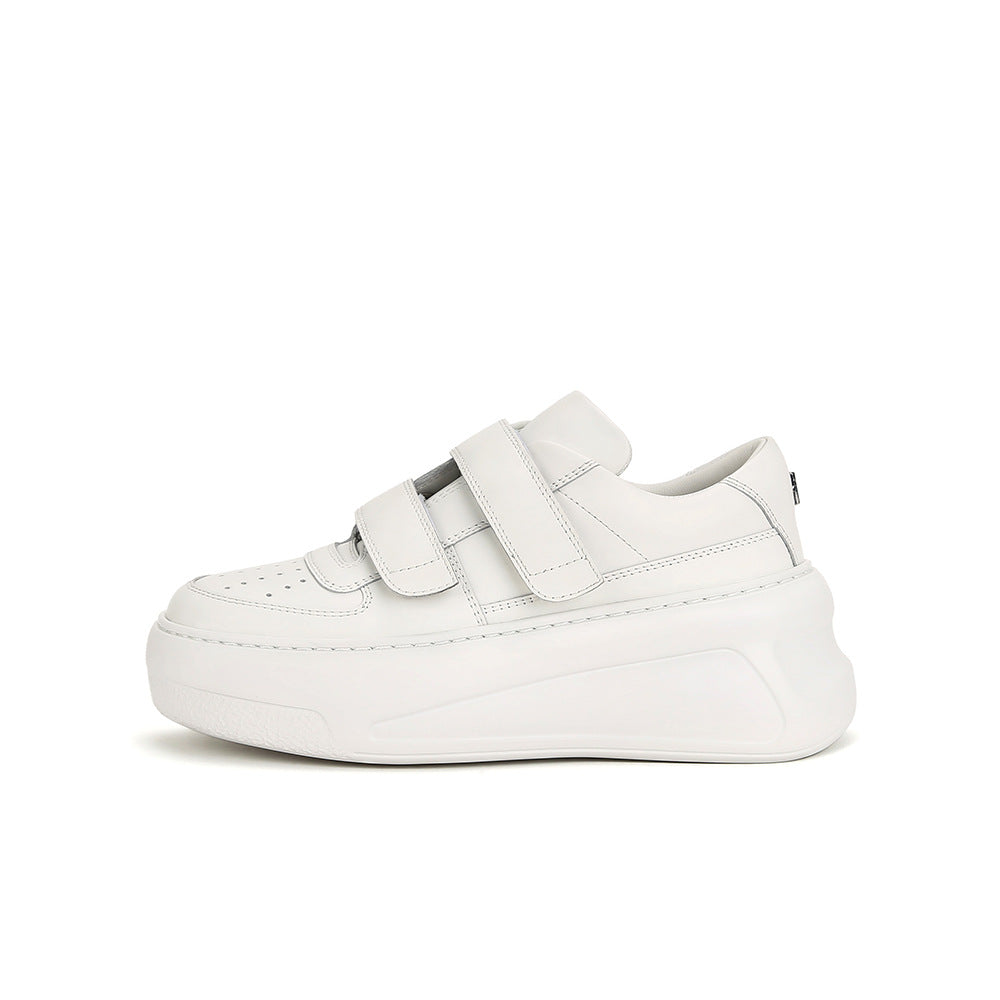 Women's Su Thick-soled Smiley Face Velcro Height Casual Shoes