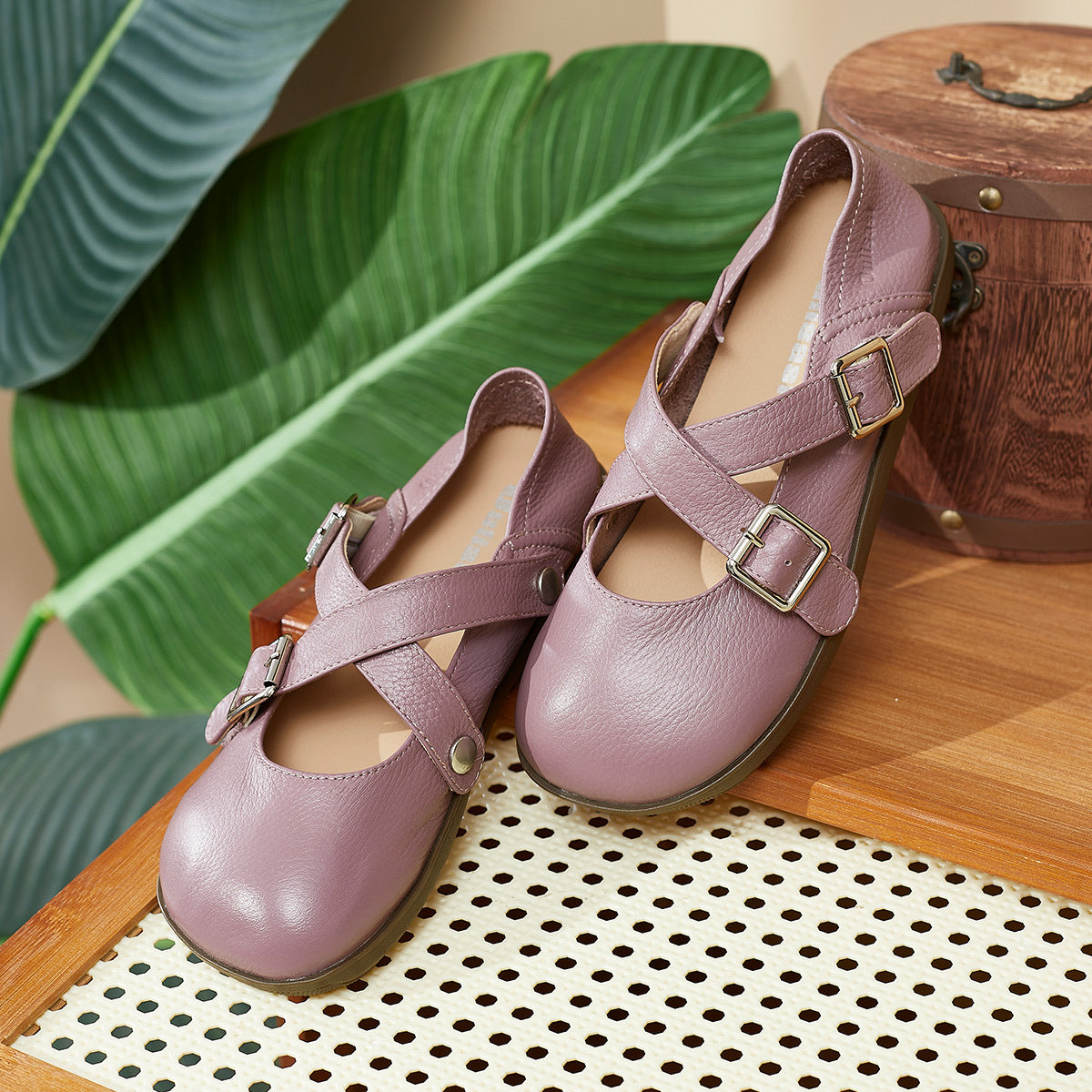 Women's Genuine Mary Jane Flat Pumps Spring Women's Shoes