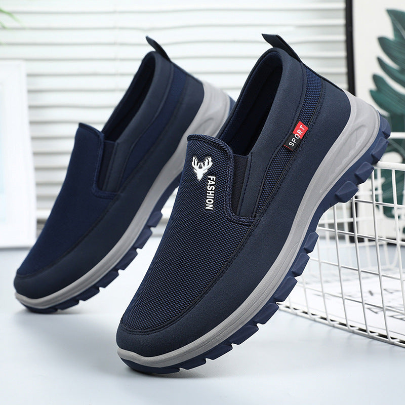 Men's Dad Autumn Slip-on Old Cloth Comfortable Casual Shoes