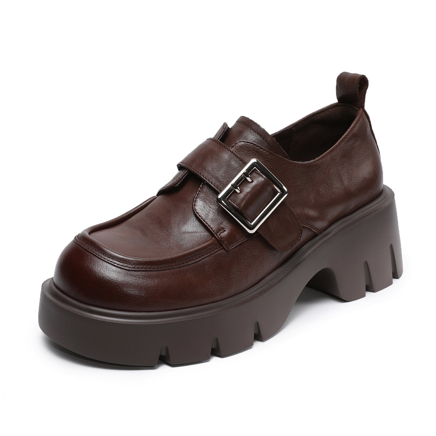 Women's Light Luxury First Layer Cowhide Small For Spring Retro British Loafers